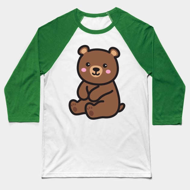 Baby Bear Baseball T-Shirt by yellowline